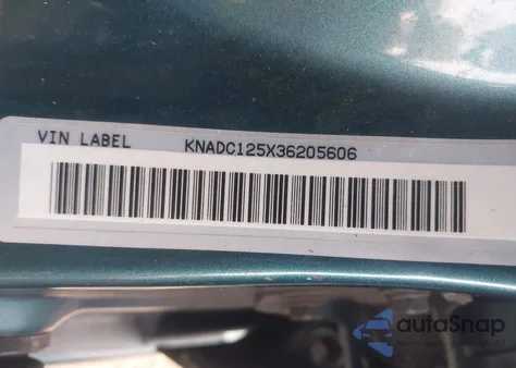 2003 Kia Rio z USA, uszkodzony, nr VIN KNADC125X36205606